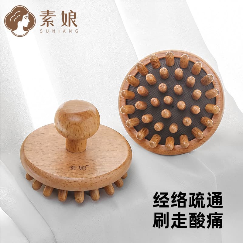 Suniang escova meridiana de corpo inteiro, escova Universal para barriga, abdômen, massagem corporal, draga, vesícula bi