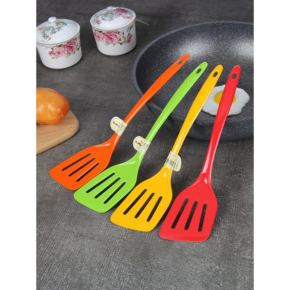 Espátula de cozinha de melamina cookisnet importada Original da coreia com furo espátula oblíqua espátula de plástico re