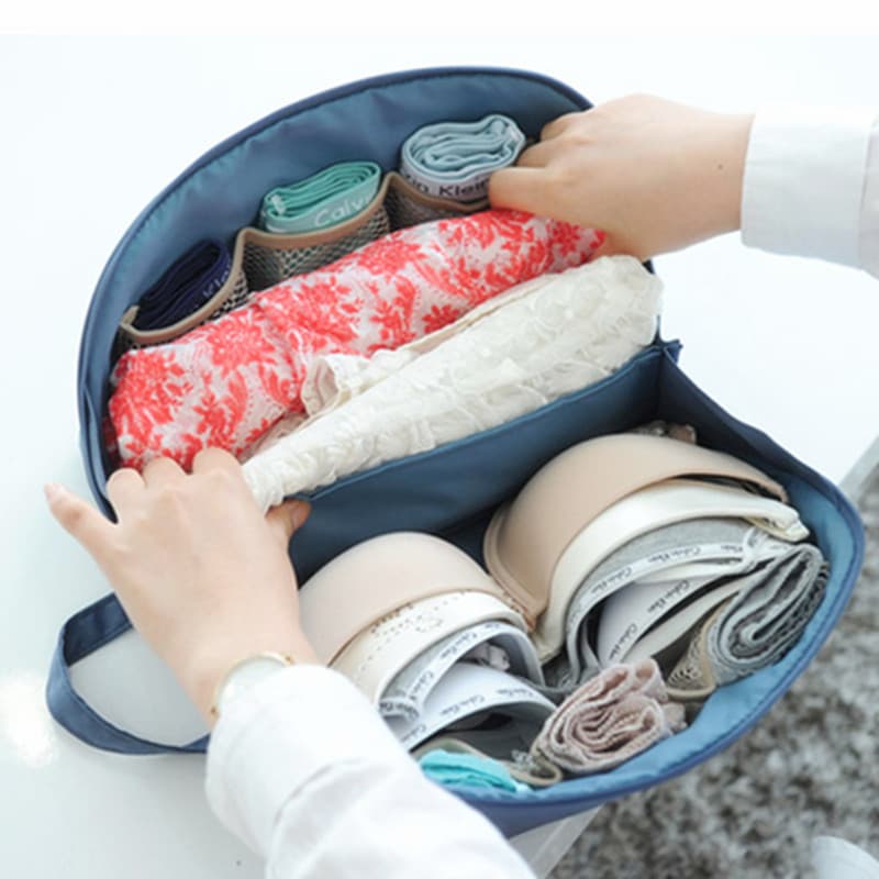 Casa viagem à prova dwaterproof água roupa interior sutiã portátil pode pendurar saco de armazenamento portátil caixa or