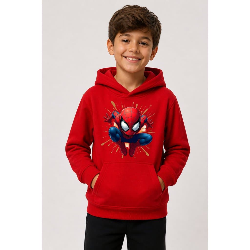 Moletom Blusa de Frio Infantil Menino Homem Aranha do 2 ao 16 Peluciado