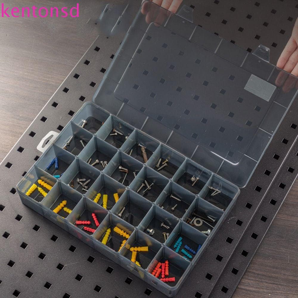 Caixa De Armazenamento De Ferramentas KENTONSD Artesanato Plástico Mala Slots Embalagem Parafuso Peças