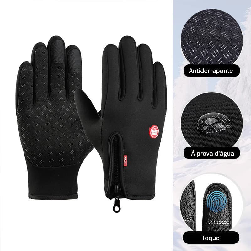 Luvas de motocicleta Moto Impermeável Térmica Inverno Frio Touch quadriciclo adulto