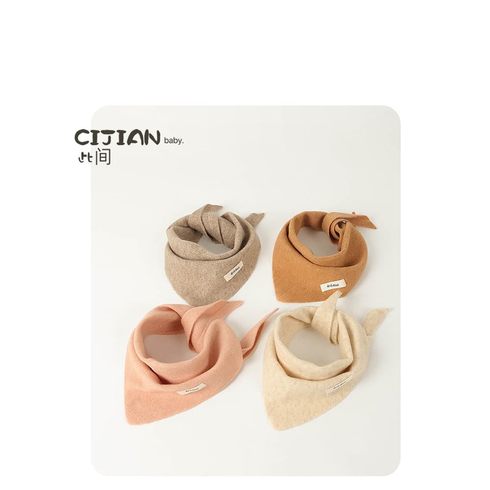 Lenço de bebê outono inverno bebê Saliva toalha menino bebê menina All-Match babador crianças versão coreana simples tri