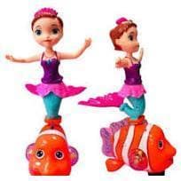 Boneca Sereia Fun Game com Luzes Coloridas Brinquedo Infantil Divertido