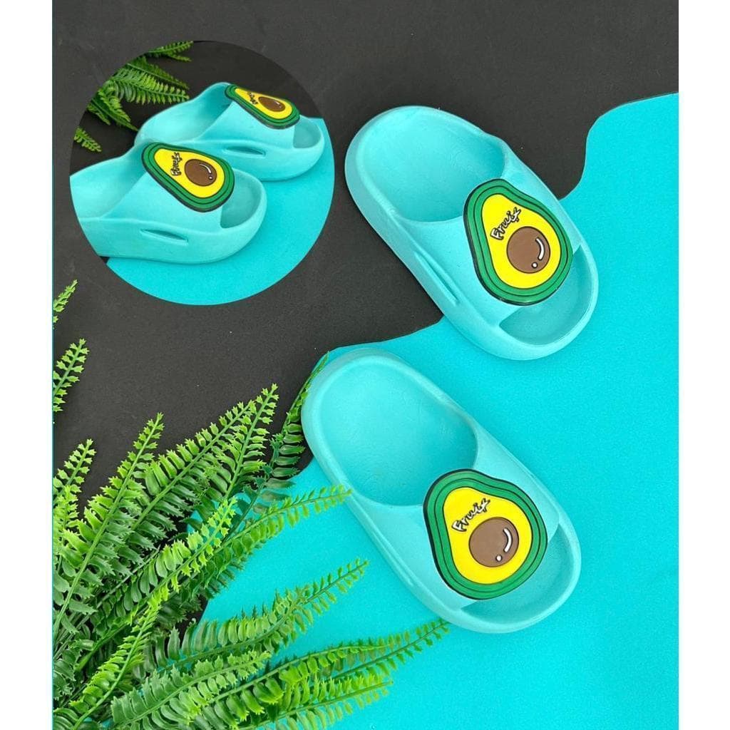 Chinelo Sandália Nuvem Slide infantil unisex frutas diversão menina menino