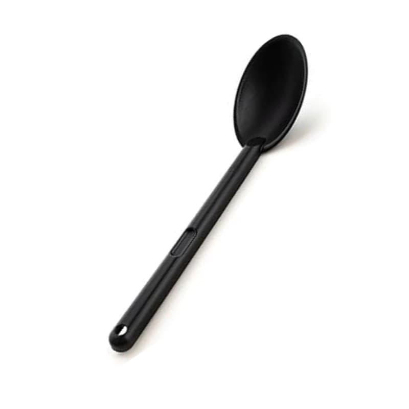 COLHER DE PLÁSTICO NYLON GRANDE PRETA DE COZINHA  PLASUTIL