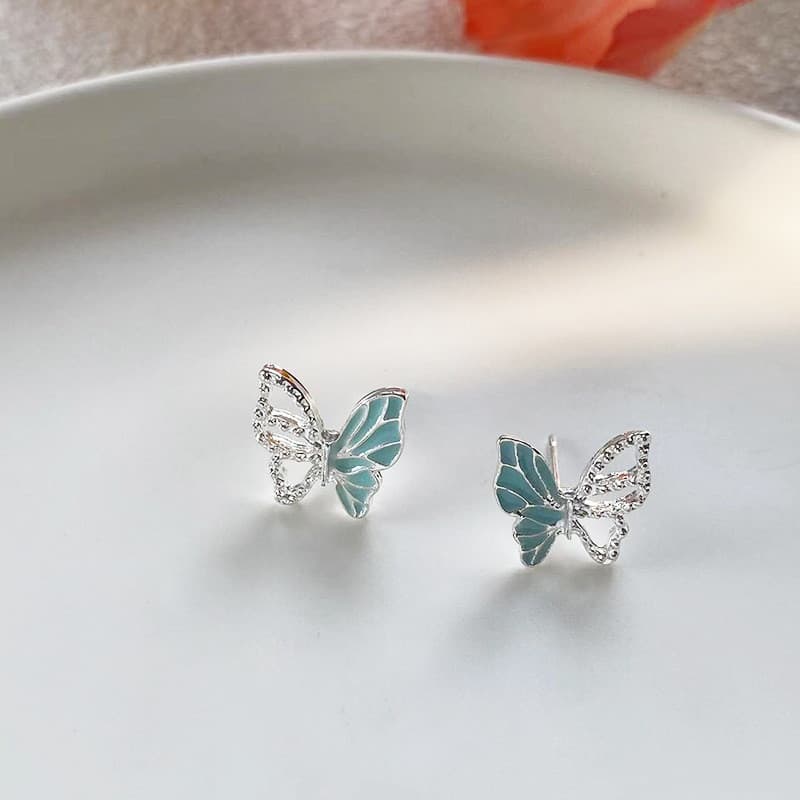 Brincos de borboleta ocos frescos 2024 brincos frescos doces estilo feminino Design brincos femininos