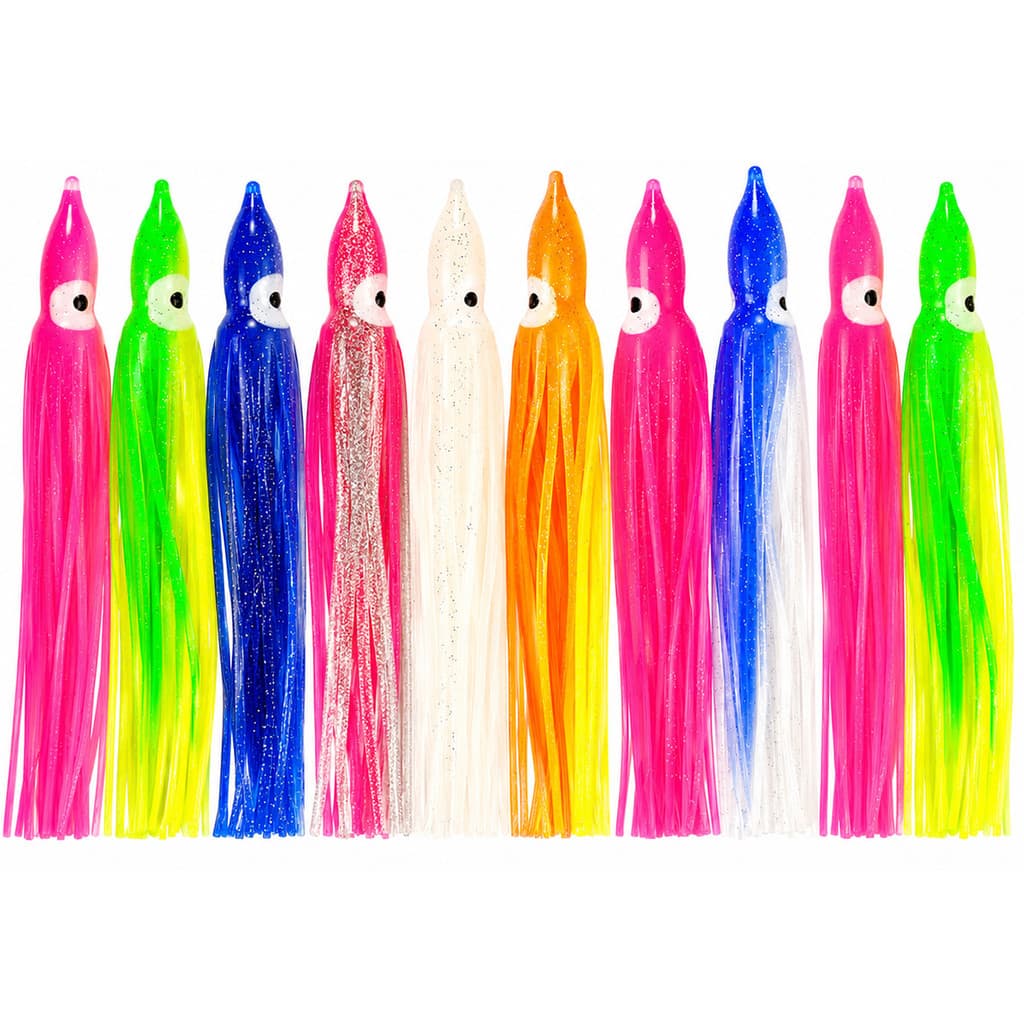 Kit Com 10 Isca Lula Artificial 9cm Silicone Softbait
