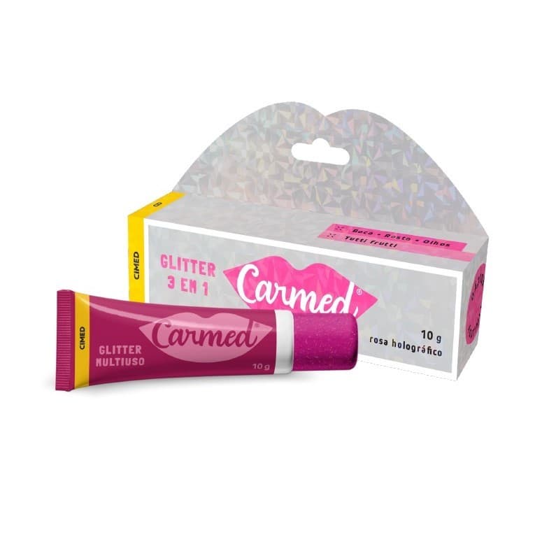 Carmed Glitter Multiuso 3 em 1 10g