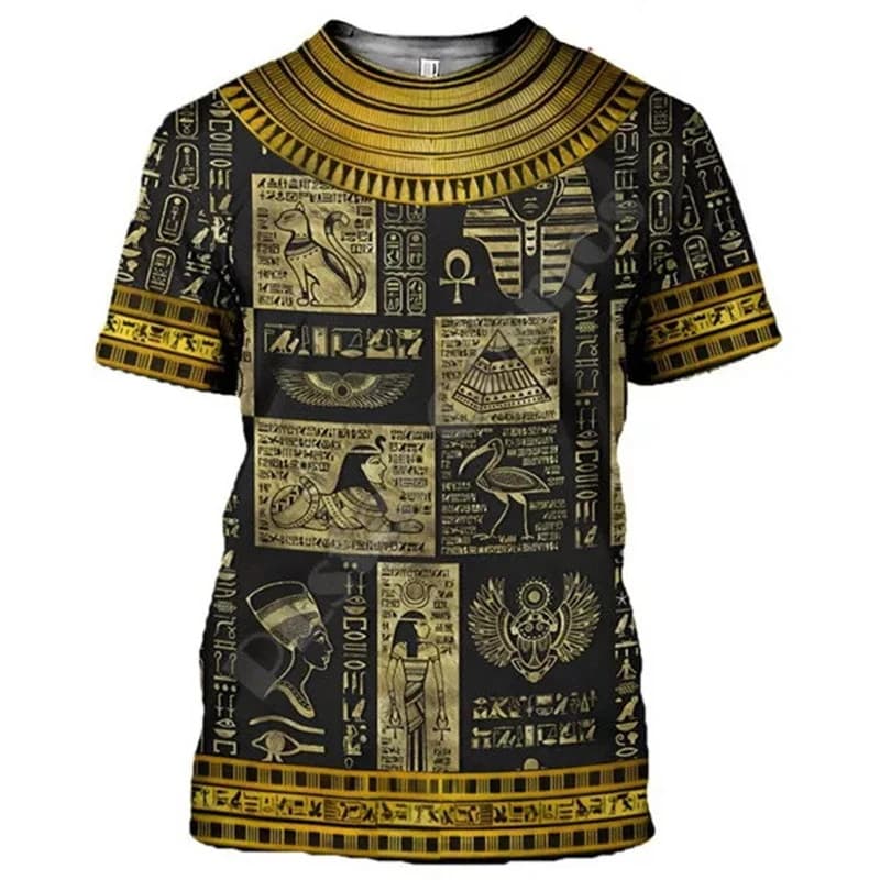 Camiseta Masculina Antigo Deus Egípcio Olho Do Egito Faraó Impressão 3d Crianças Feminino Topo De Grandes Dimensões Roup