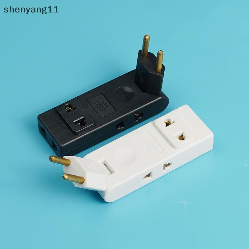 shen 4 Em 1 Extensão De Tomada De Parede Ue Elétrica Soet 180 Graus Plug Adaptador Viagem Aadapter Conversor De Energia