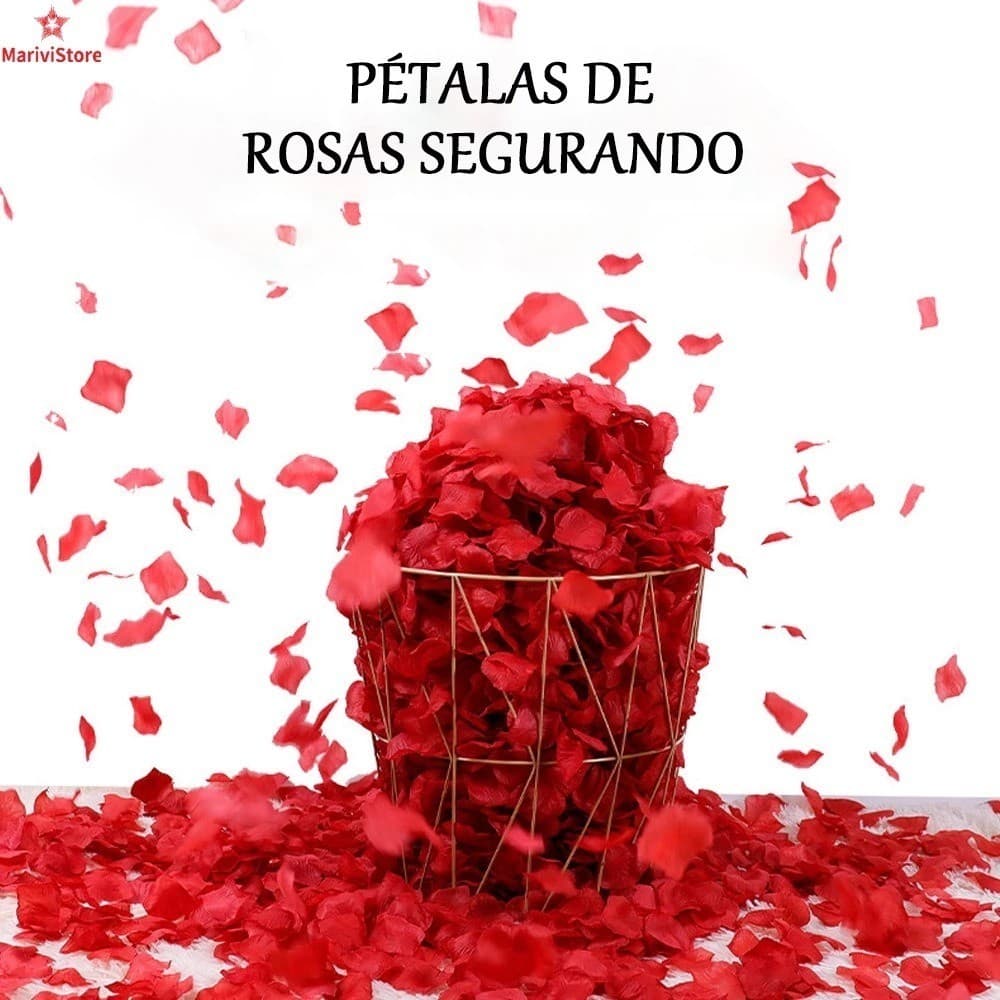 1000 Pétalas de Rosas Artificiais Vermelhas Para Decoração de Casamento Noivas Quarto e Eventos