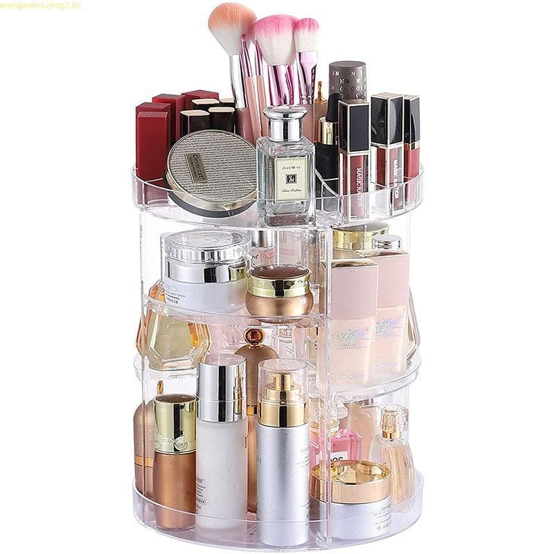 Original Organizador De Maquiagem Giratório 360º Acrílico Organizador Make