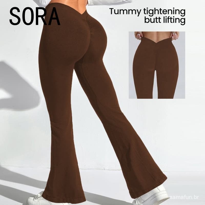 Calças de Yoga Fitness Sem Costura de Alta Elasticidade e Secagem Rápida, Cintura em V, Levantamento de Nádegas, Calça