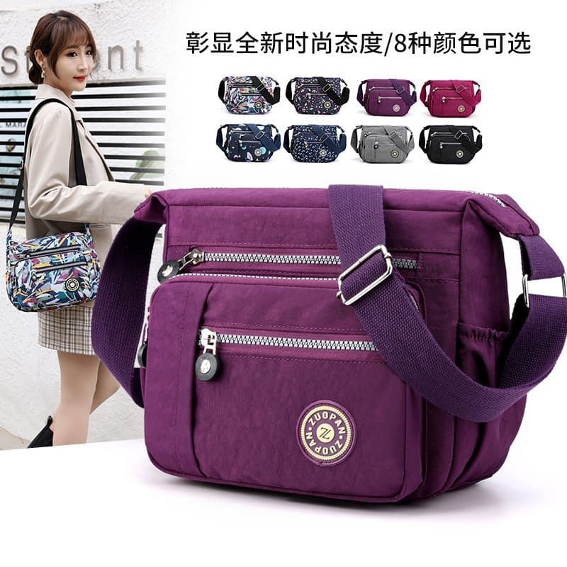 Bolsa de lona impressa bolsa mensageiro feminina bolsa mãe idosa de meia-idade bolsa de ombro leve à prova d'água Casual
