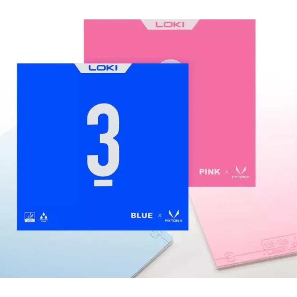Borracha Loki Rxton 3 Tênis Mesa Azul Ou Rosa Aprovado Ittf Profissional Tensionada