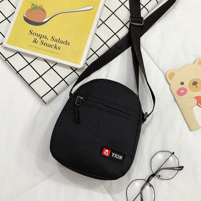 Versão coreana bolsa de ombro pequena bolsa mensageiro bolsa feminina bolsa de lona elegante All-Match Oxford pano bolsa