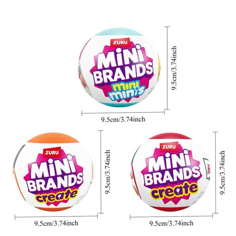 Mini Cozinha Comida Brinquedos Zuru Marcas Série Original Cápsula Bola Surpresa Presente Pa