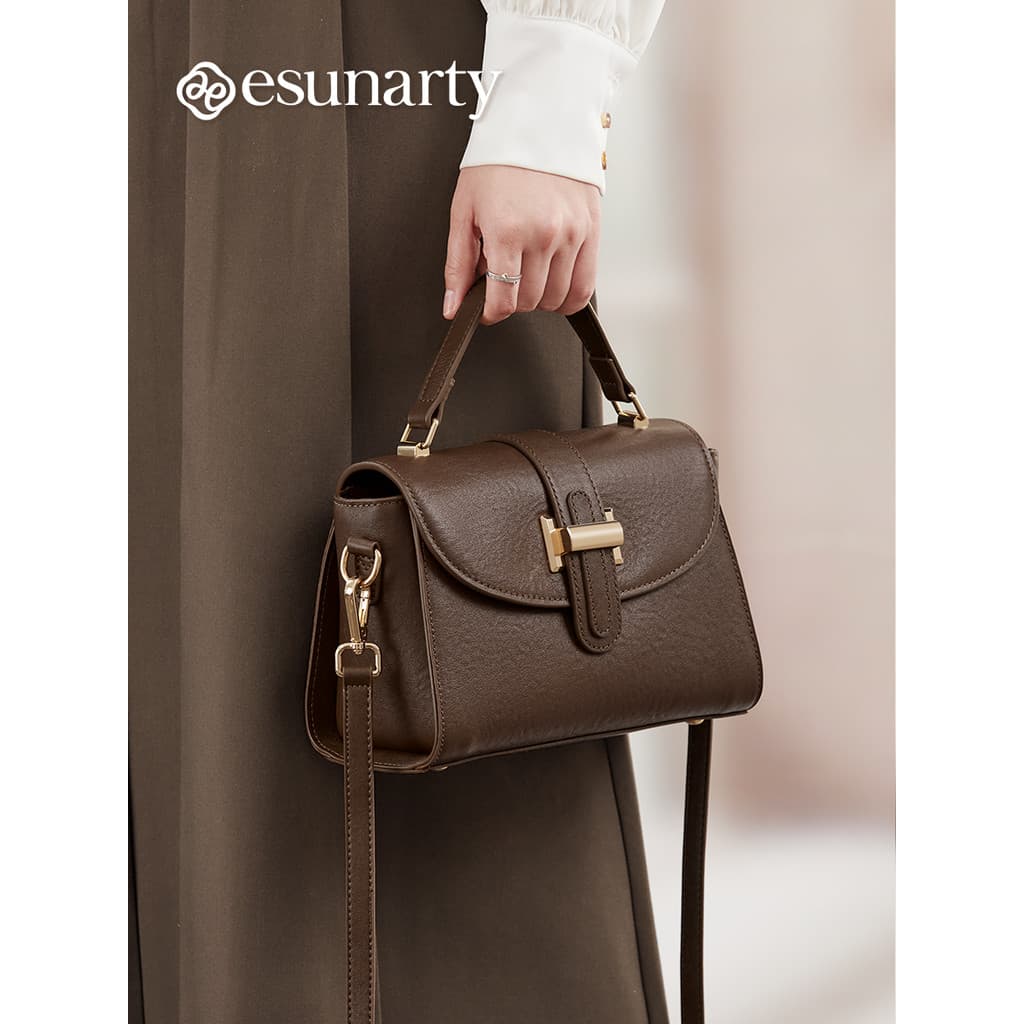 Bolsa de couro genuíno senhoras 2026 novo estilo na moda All-Match Commuter bolsa feminina luz luxo vegetal curtido cour