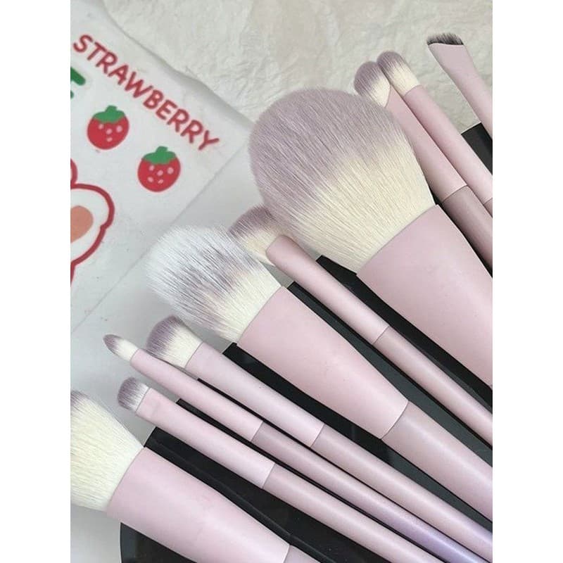 10 conjuntos de pincéis de maquiagem conjunto completo genuíno cabelo macio sombra Blush corretivo nariz sombra pó solto