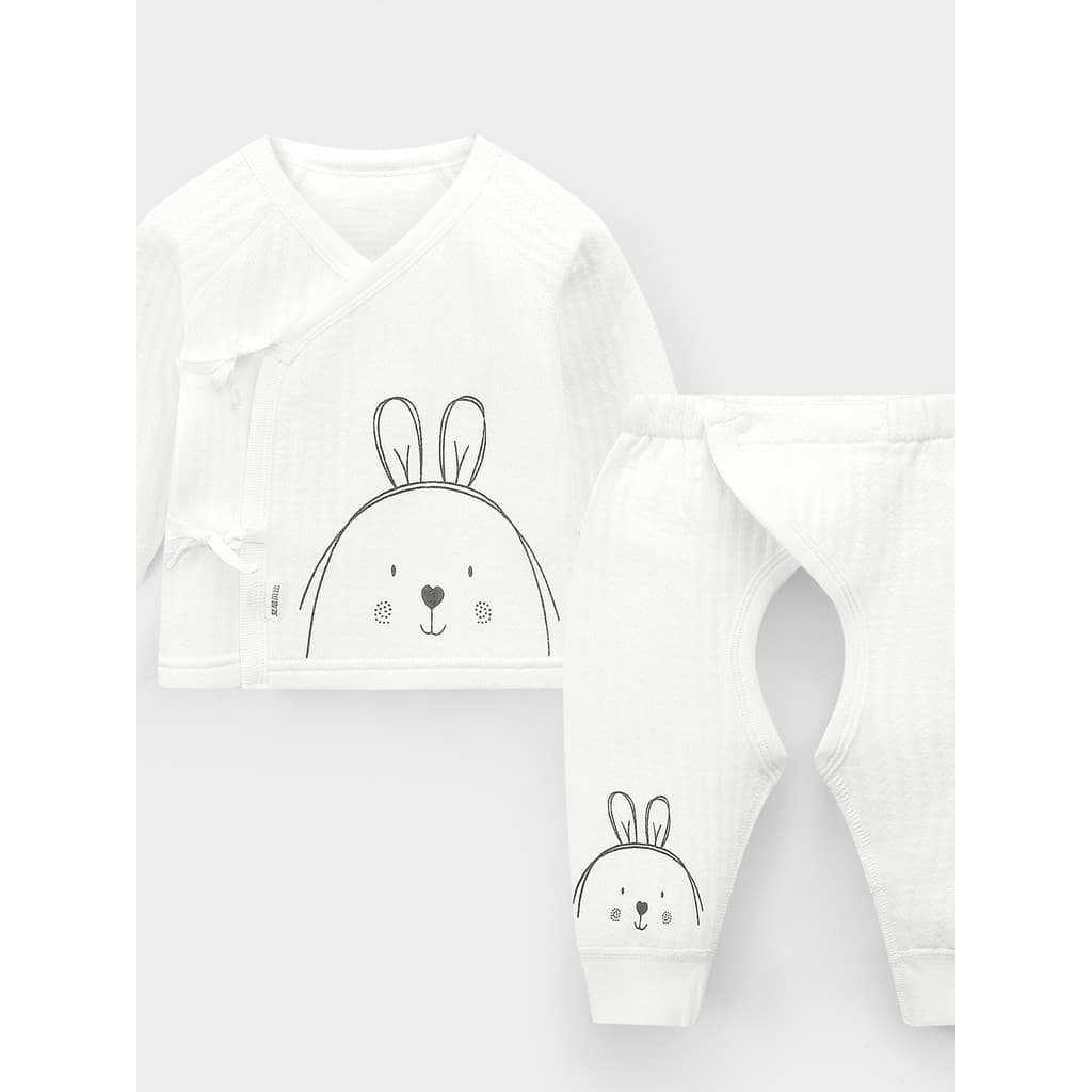 Roupas para bebês recém-nascidos, calças de virilha aberta, algodão puro, roupas quentes de monge, roupa íntima acolchoa