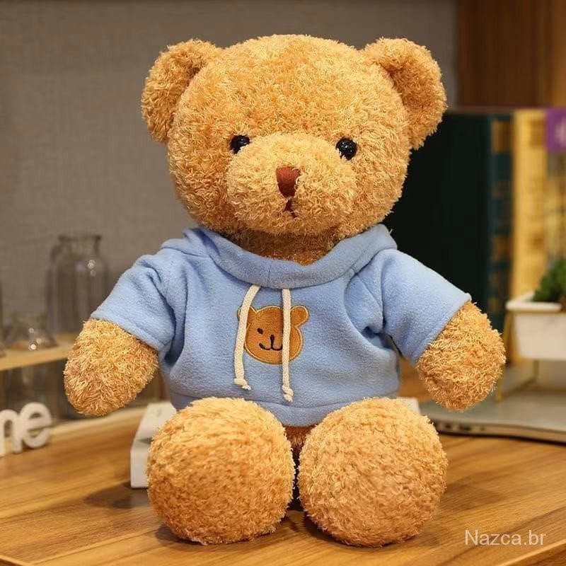 Urso de Pelúcia Teddy Bear | 30/40/50cm | Roupa Removível | Presente para Crianças/Namorada | Decoração de Quarto