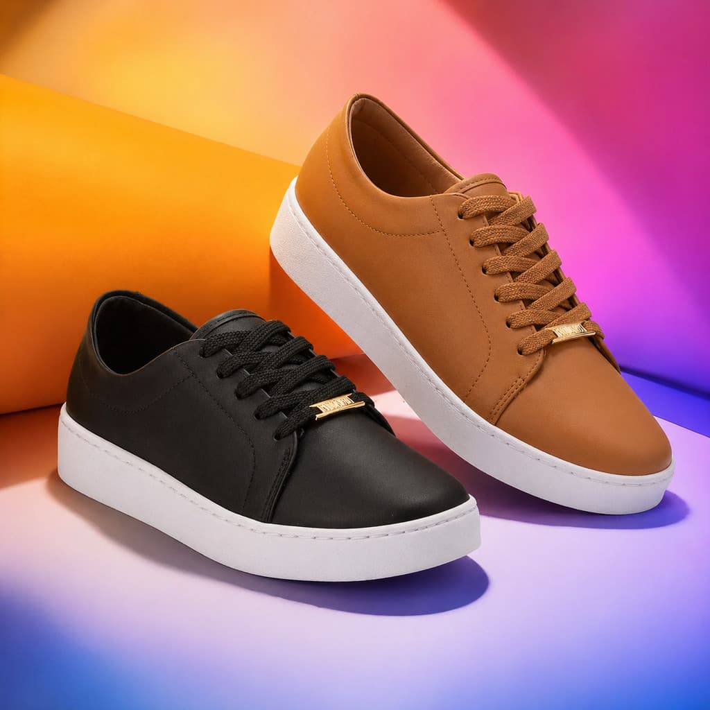 Tênis Vizzano Feminino Casual Sintético Sola Branca