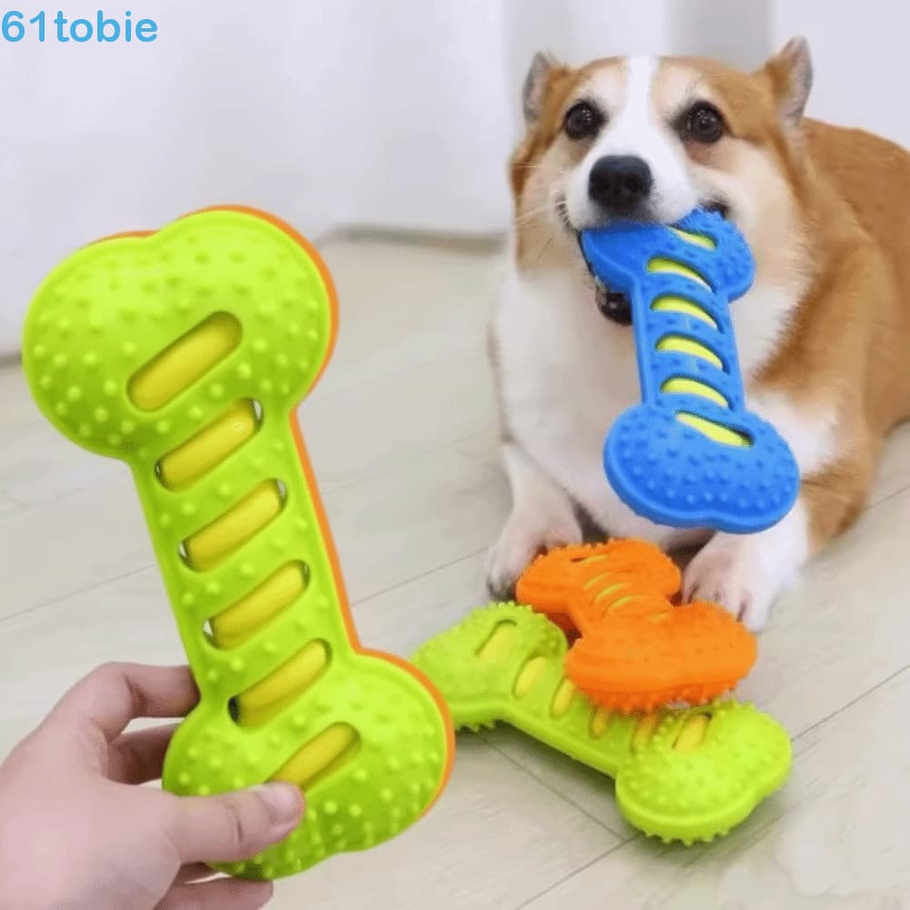 Brinquedo De Mastigar Para Cachorro TOBIE , Limpeza De Dentes Com Som Durável Escova Cães Resistente À Mordida Em Format