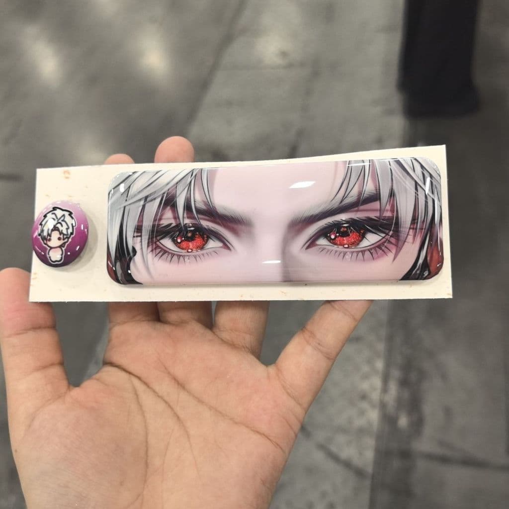 Love and Deepspace Eye Strip Double Flash Pode Crachá Fanmade Presente De Aniversário Para Amigos E Melhores