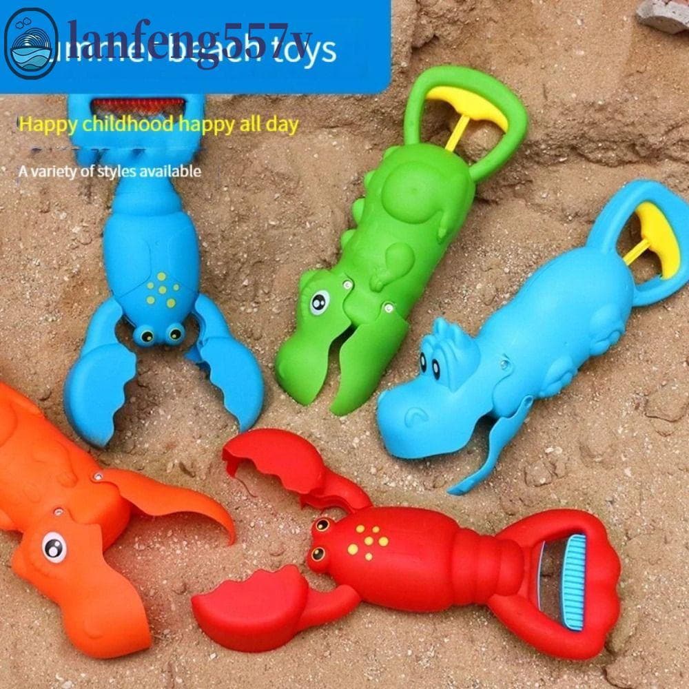 LANFENG Areia Grabber Brinquedos , Lagosta Garra Apanhador Dos Desenhos Animados Tubarão Crocodilo Brinquedo Clipe , Int