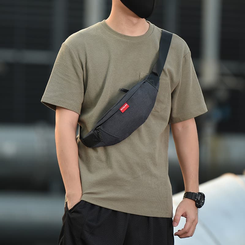 Bolsa de cintura para celular multifuncional Street Wear de um ombro pequena bolsa de ombro esportiva bolsa de peito moc