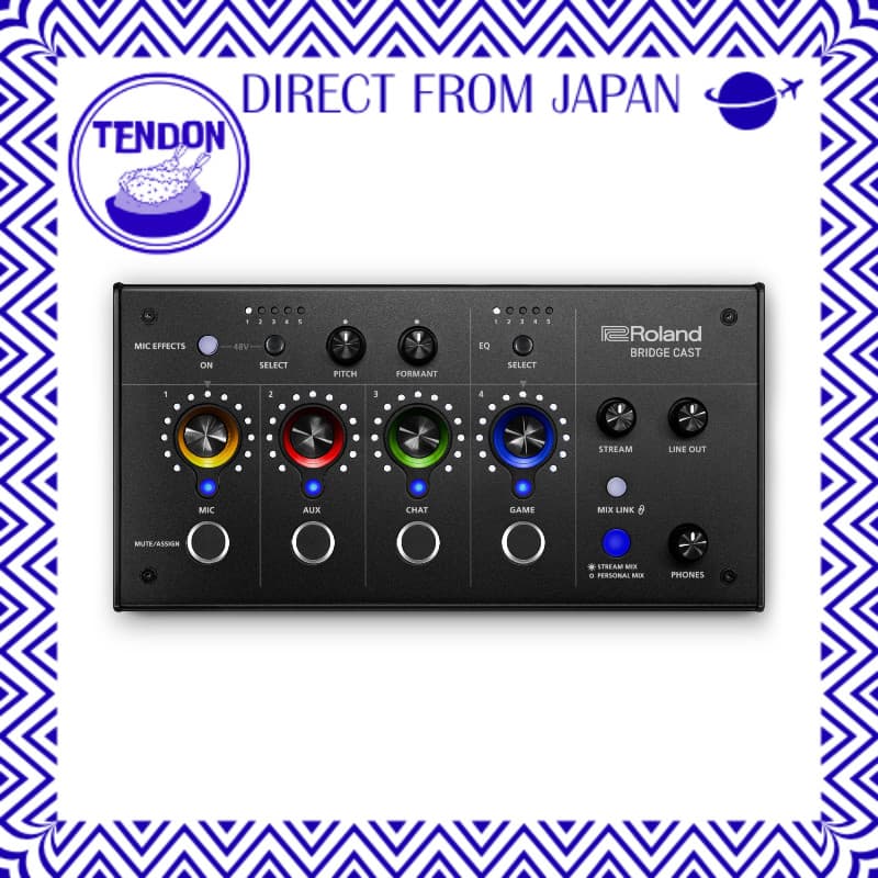 Roland BRIDGE CAST / DAC amplificador para jogos / interface de áudio / transmissão / mixer para streaming / mixer de