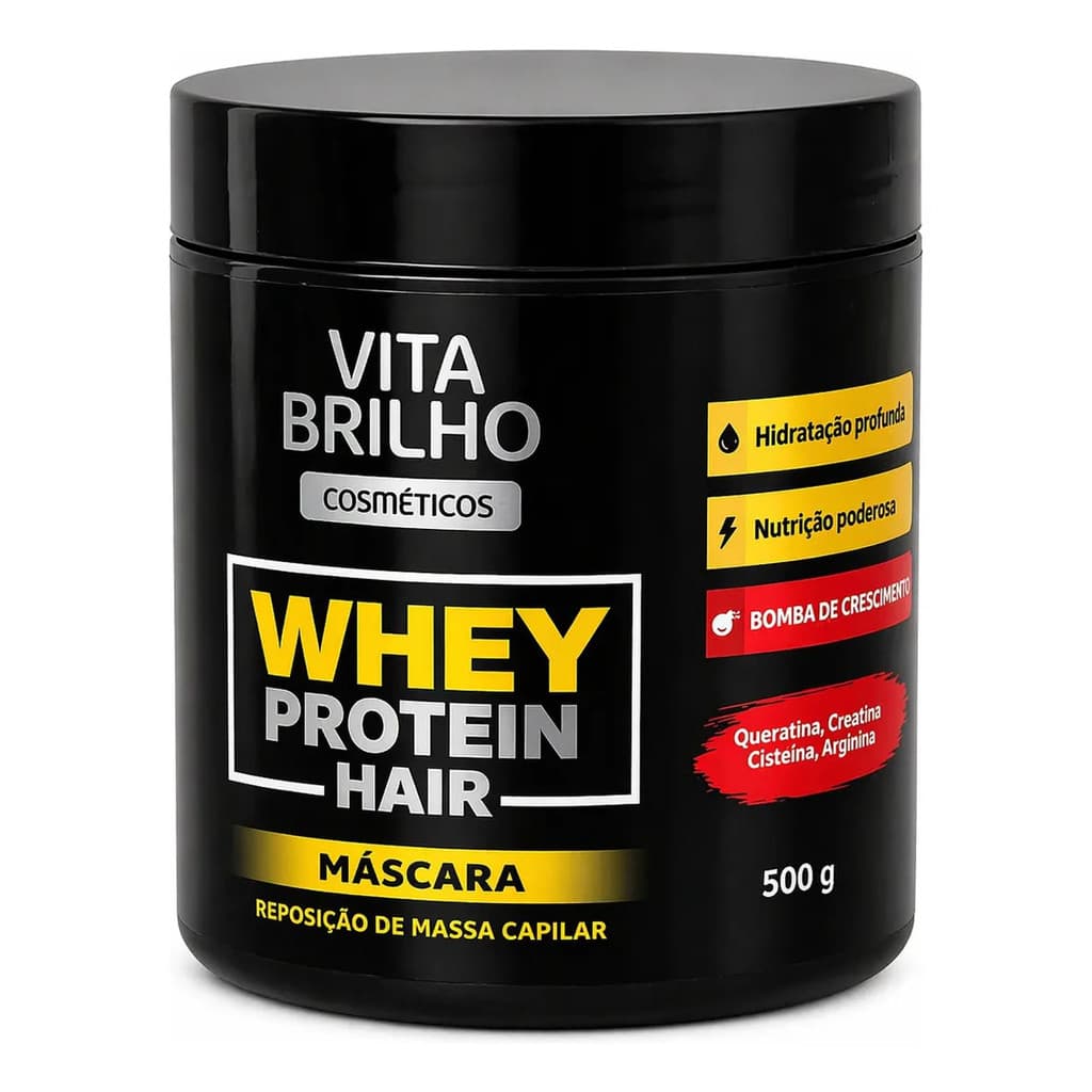 Máscara Capilar Whey Protein Hair Nutrição Concentrada 500g