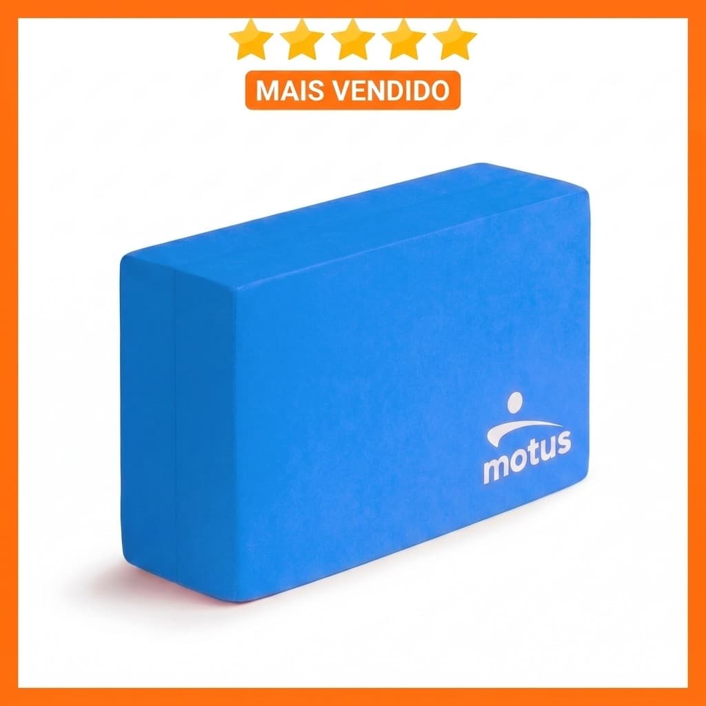 Bloco de yoga e pilates 23x13x7cm tijolinho ioga