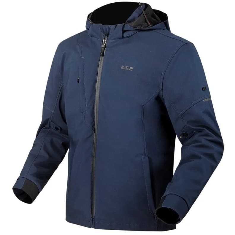 Jaqueta LS2 Bolton Masculina Azul Blue Impermeável Casual Moto Motociclista