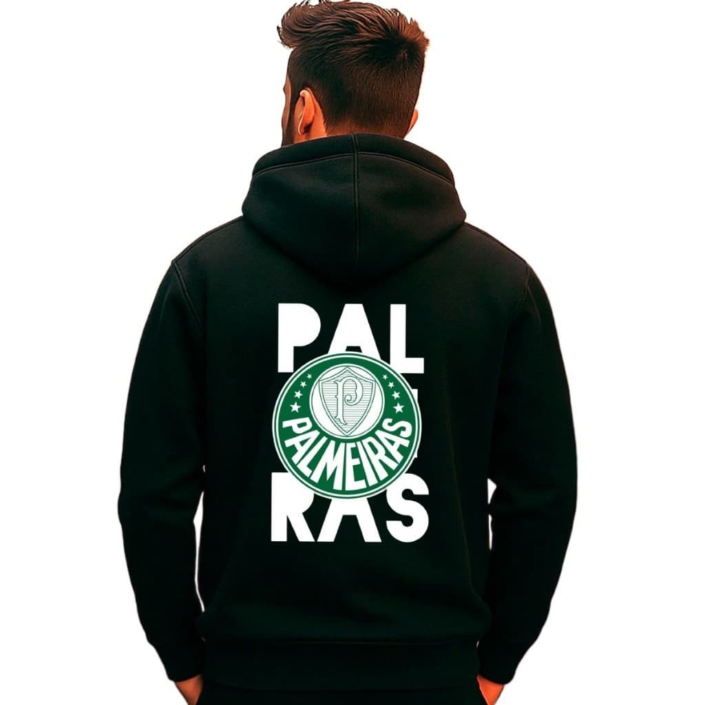 Moletom Canguru Palmeiras Time Torcedor Futebol Casaco 100% Algodão Envio Imediato Polar Clothing Store