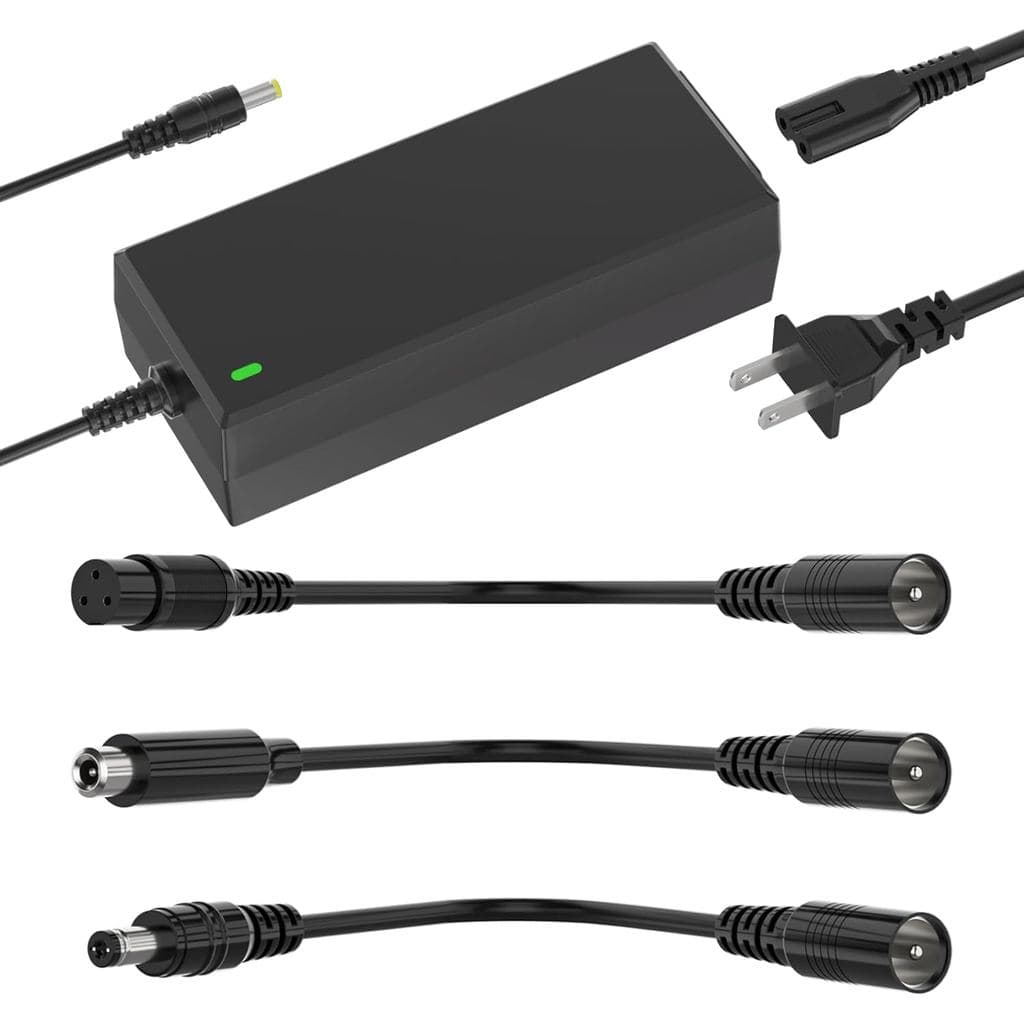 Carregador de Scooter 42V 2A 4 em 1 com Conector Removível para Bateria de Lítio de 36V Pocket Mod, Sports Mod Compatíve