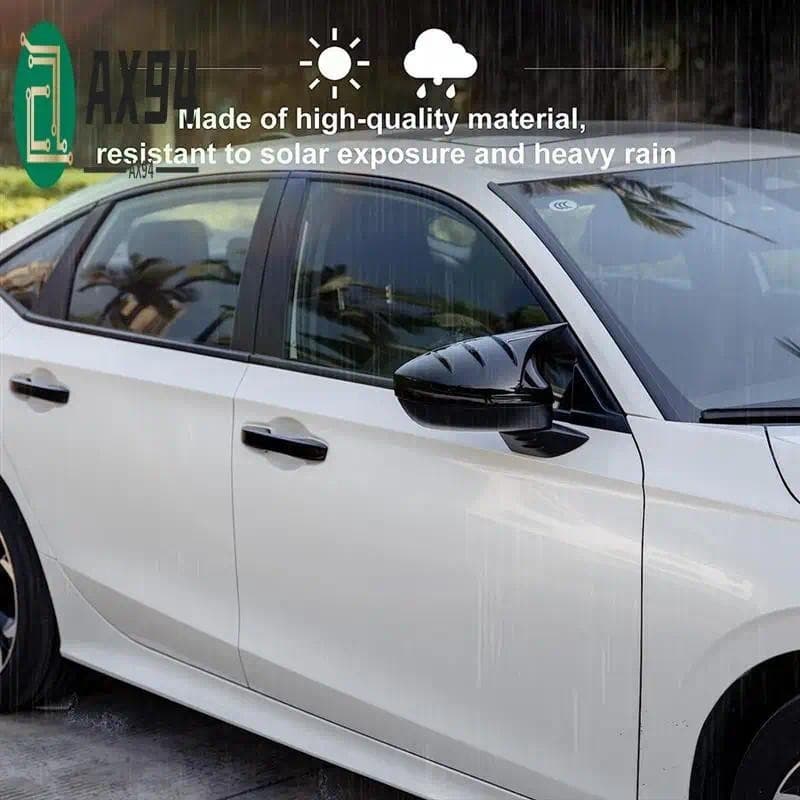 AX94-Para Honda Civic 11Th Gen 2022 2023 Espelho Retrovisor Capa Chifres Lateral Tampas Guarnição-ABSauto Peças Decoraçã