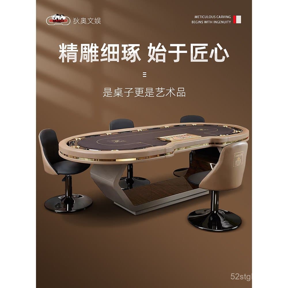 Mesa de Poker Dio Luxury de Alto Padrão Texas com Garantia de Qualidade, Luz LED, Apoio de Braço e Tampo Resistente ao F