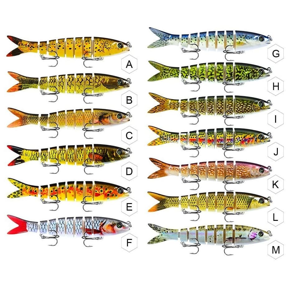 Isca Artificial Tuvira Sarapó Enguia Articulada Luminosa 13,5cm 19g Meia Água