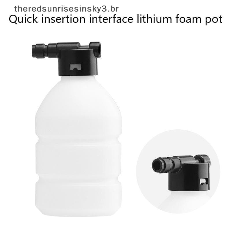 Gerador De Lança De Espuma TSBR 300ml Para Lavagem De Carro Pote Ajustável De 1/4 Polegadas Máquina De Lavar Pressão .