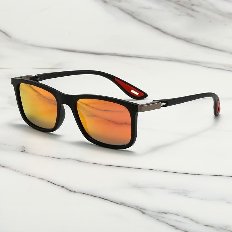 Óculos de Sol Quadrados Retrô para Homens e Mulheres, Óculos de Sol Vintage Esportivos para Motoristas, Design Moderno.