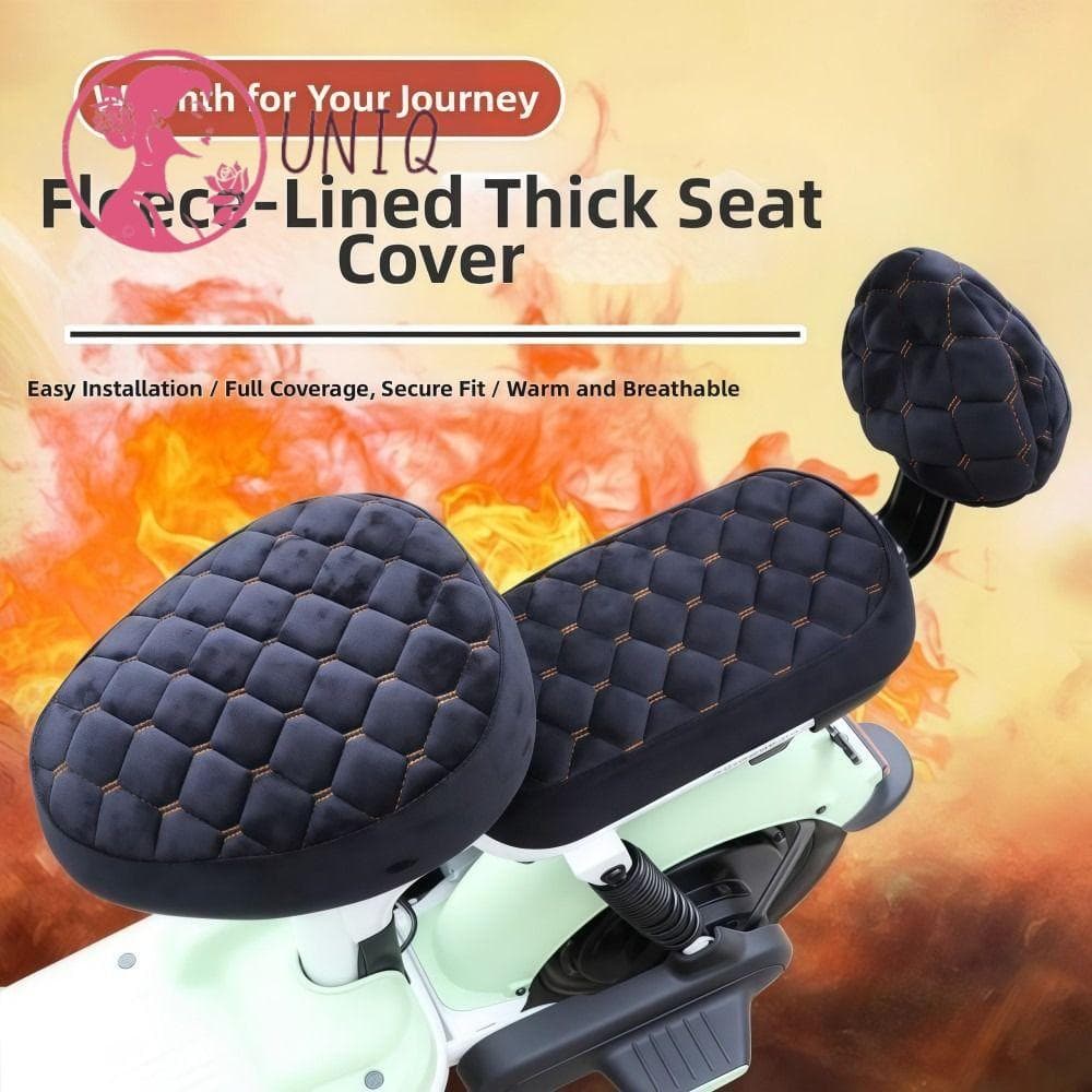 Conjunto De Almofada De Assento De Bicicleta Elétrica UNIQ , Capa Scooter De Algodão Universal , Elasticidade