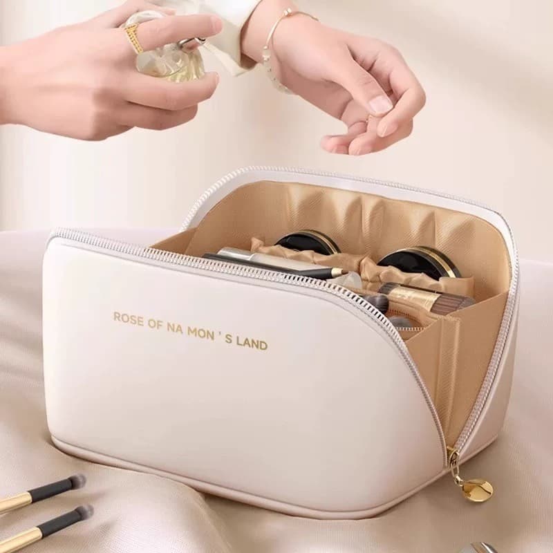 Bolsa de travesseiro de alta qualidade, bolsa de cosméticos multicamadas, bolsa de higiene pessoal para viagem, bolsa de