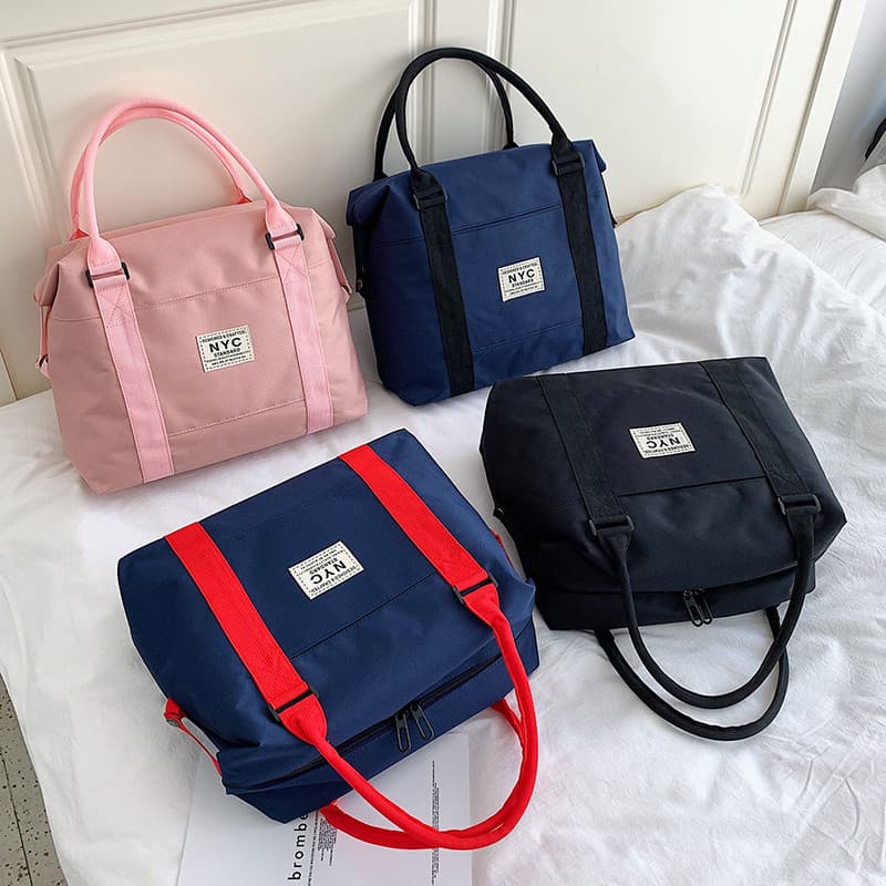 Bolsa de viagem feminina bolsa de bagagem de mão leve versão coreana bolsa de viagem de negócios de curta distância bols