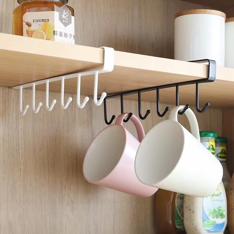 Multifuncional cozinha ferro arte sem costura prego-livre gancho armário Rack de armazenamento linha gancho guarda-roupa