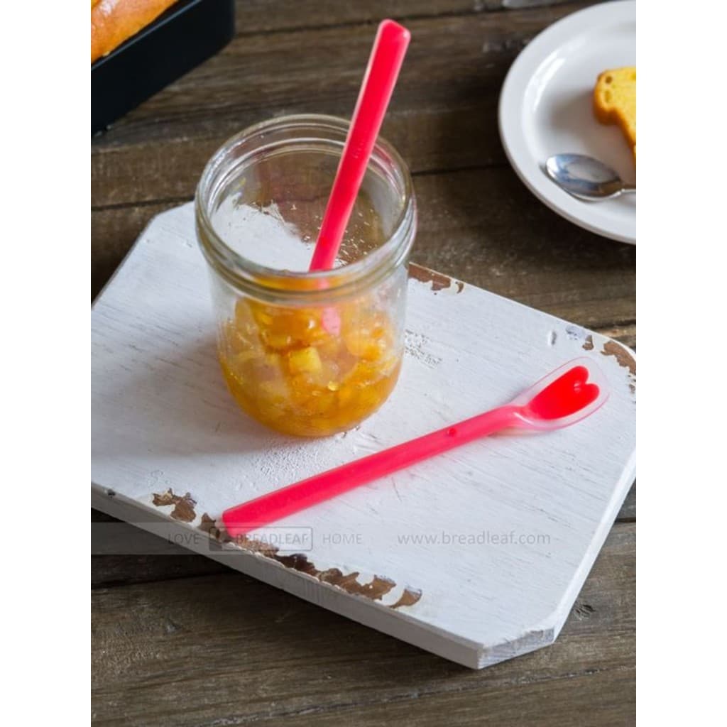 Mini colher pequena vermelha para geléia, colher de iogurte, silicone macio, suplemento alimentar para bebê, colher de s