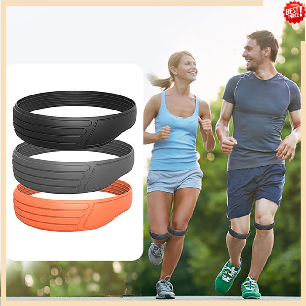 1 Par Patela Tendão Cinta De Joelho Para Alívio Da Dor Basquete Estabilizador Silicone Banda Elasticidade Anel Patelar