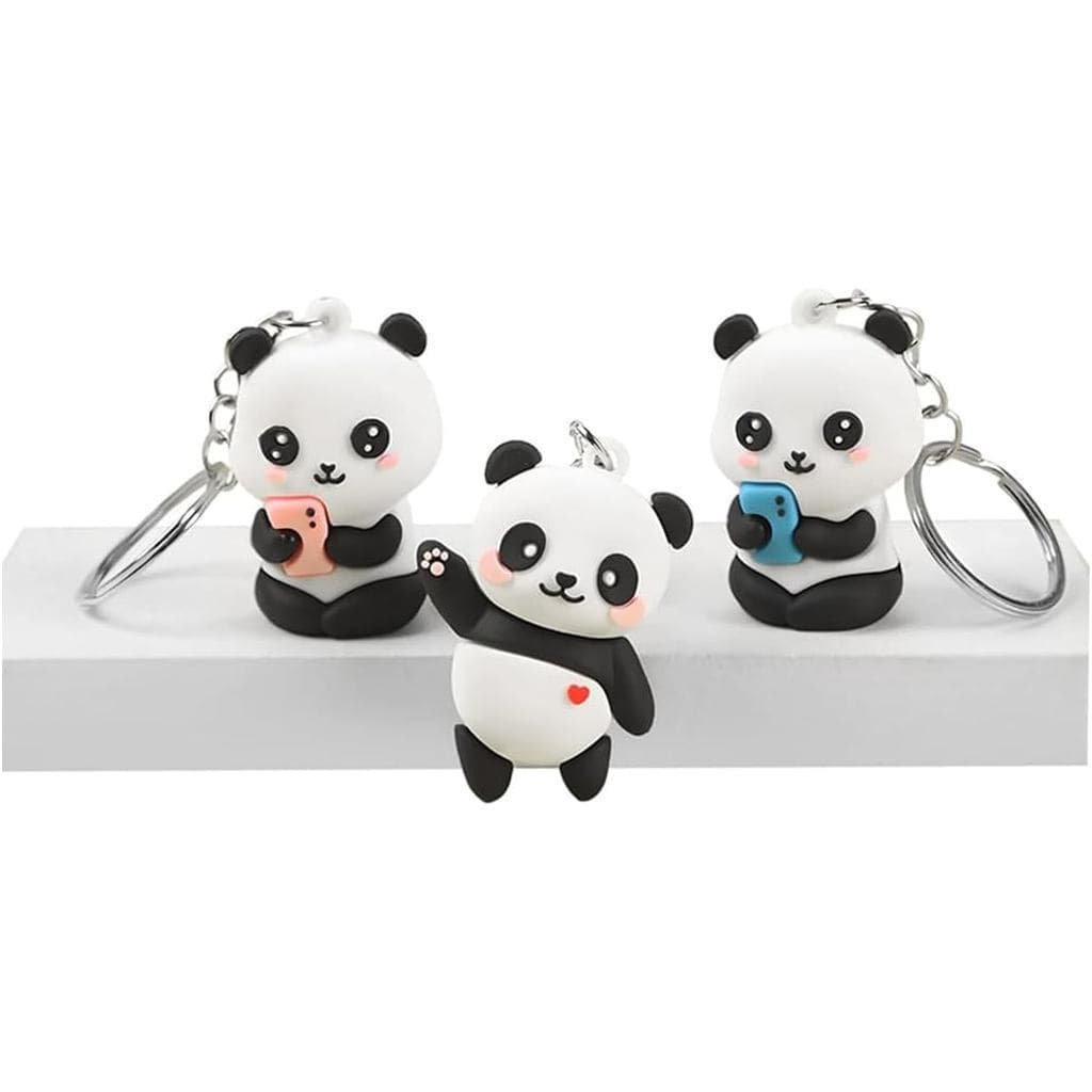 Bonito Panda Chaveiro Saco Encantos Bolsa Para Bolsas Sacolas Chaveiros Chaves Do Carro Acessórios Mulher Presente Perfe