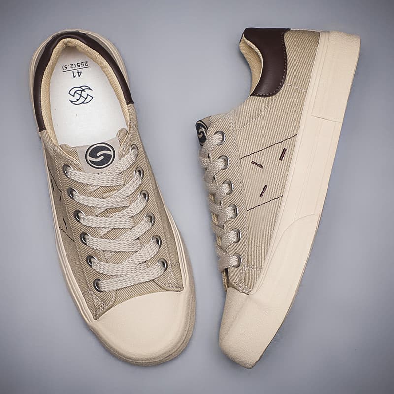Flash novo estilo primavera outono sapatos de lona masculinos clássico Casual All-Match sola macia respirável sapatos de